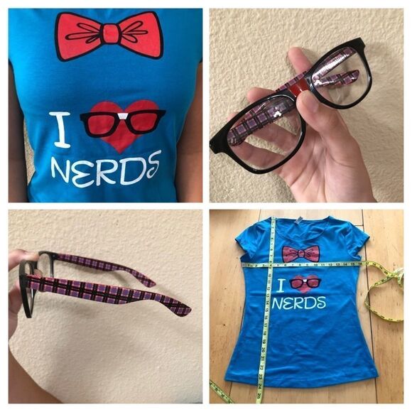 Geek Chic Girls Nerd Costume - Picture 13 of 15